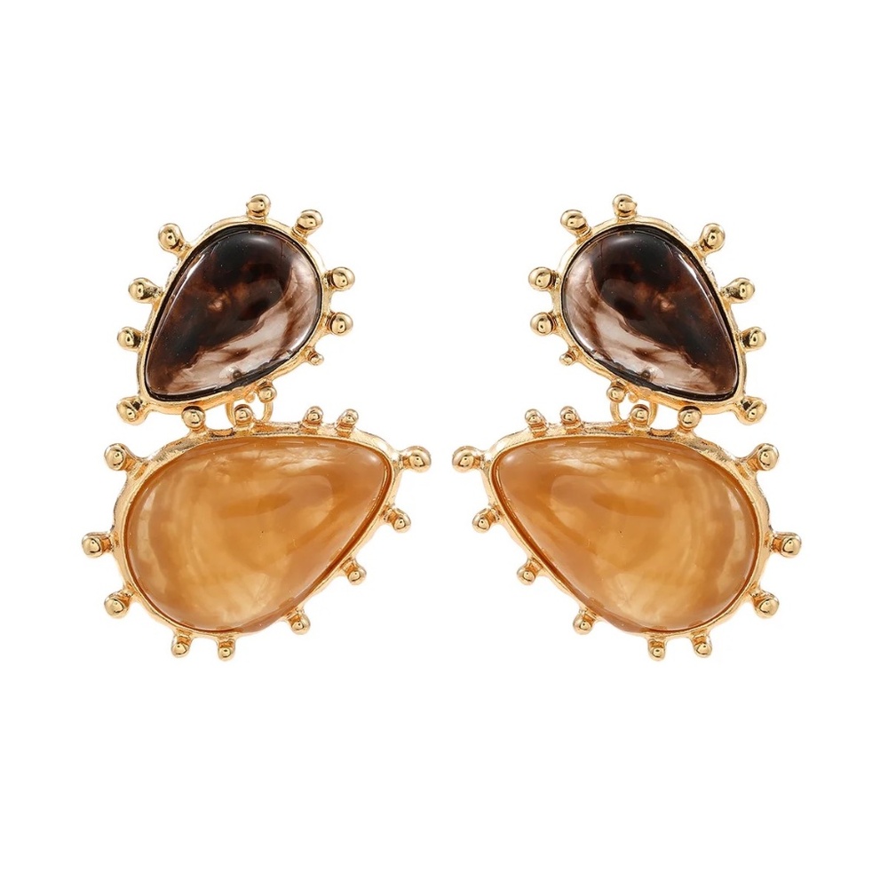 Brown earrings